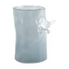 - Vase Bird On Branch small misty blue*Present time New