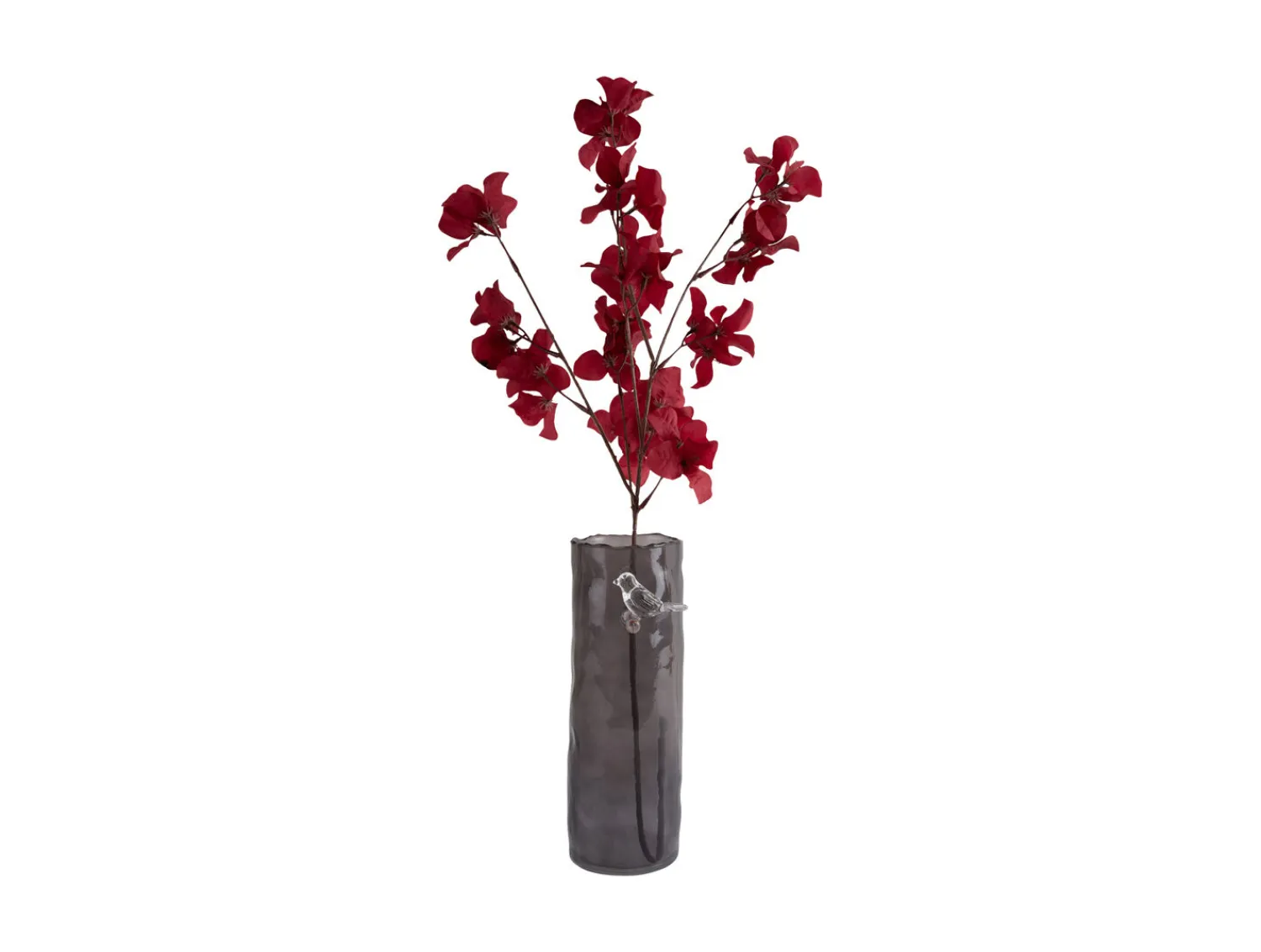 - Vase Bird On Branch large dark grey*Present time