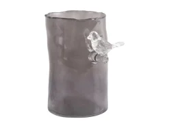 - Vase Bird On Branch small dark grey*Present time Clearance