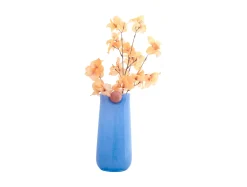 - Vase Bolita glass large soft blue w. soft orange*Present time New