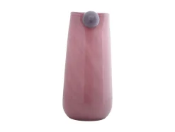 - Vase Bolita glass large soft pink w. soft purple*Present time Sale
