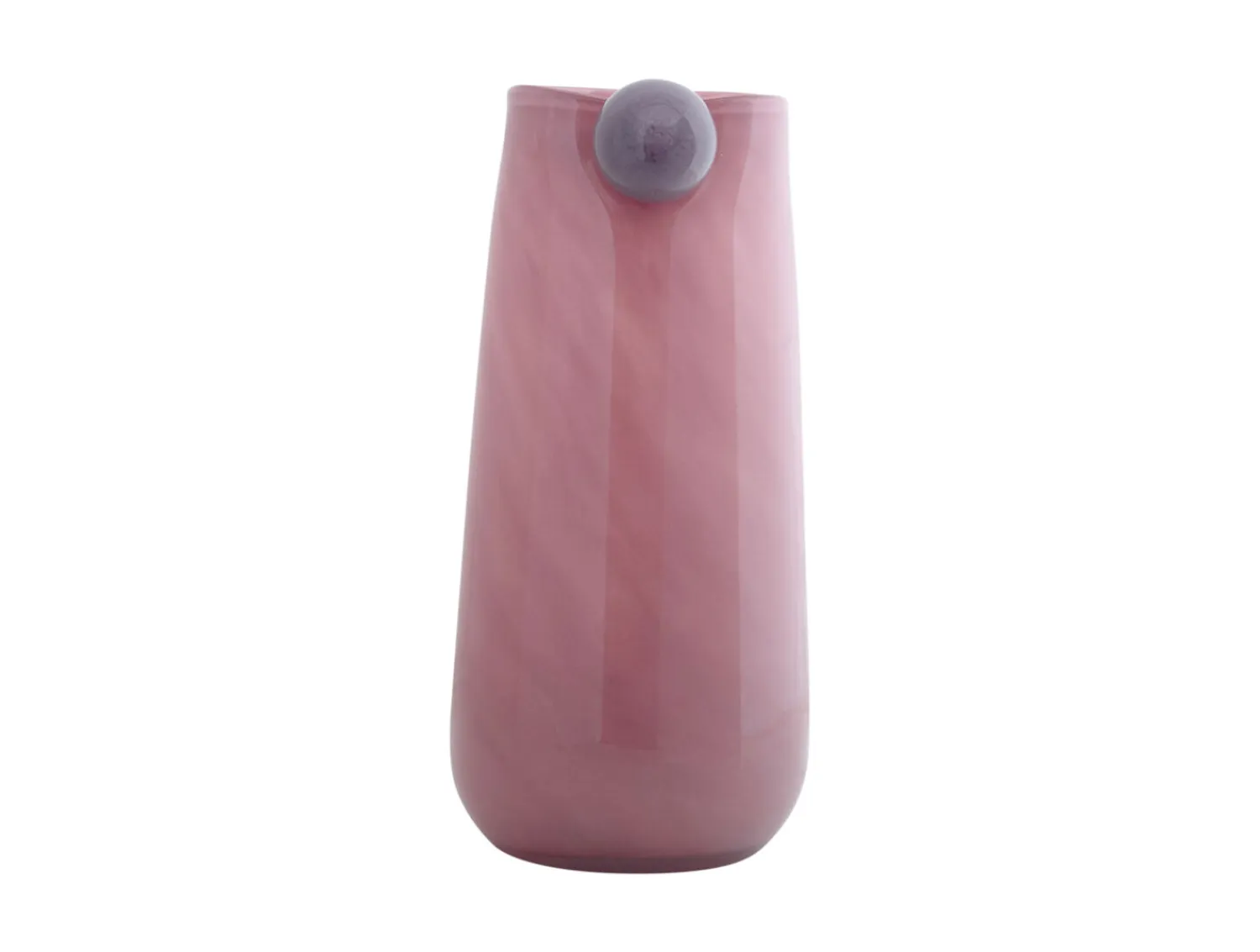 - Vase Bolita glass large soft pink w. soft purple*Present time Sale