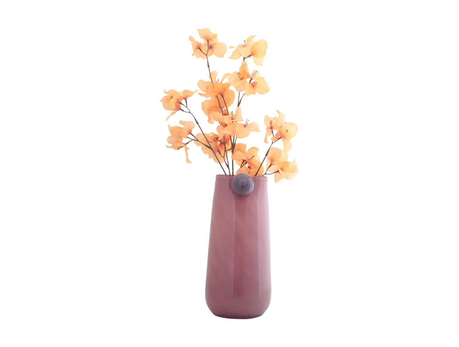 - Vase Bolita glass large soft pink w. soft purple*Present time Sale