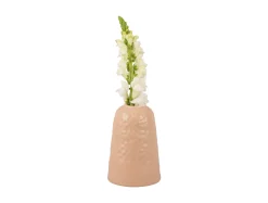 - Vase Carve Wide ceramic matt soft pink^Present time