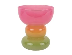 - Vase Funky Vibes glass wide multi colour^Present time Best