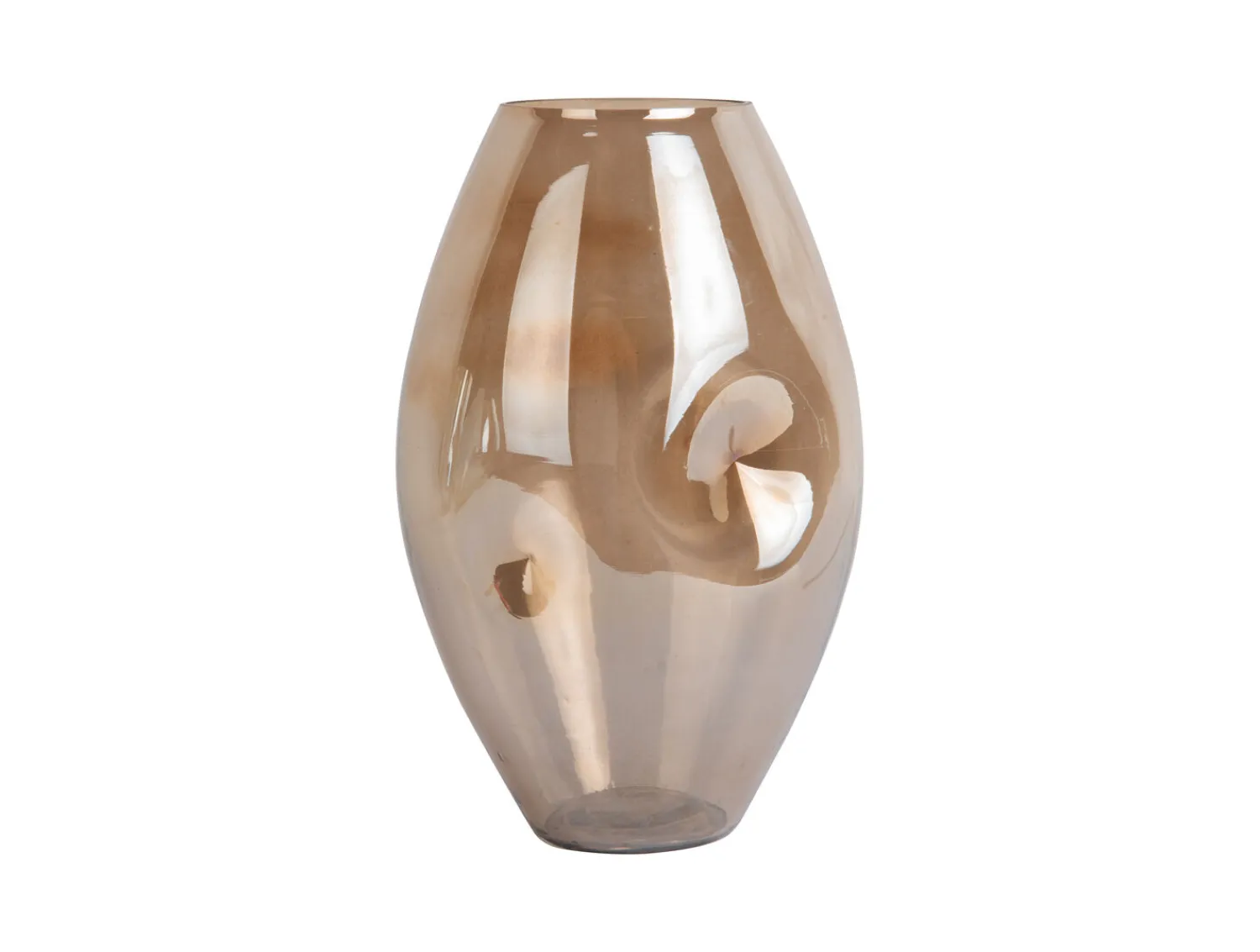- Vase Luster organic shiny chocolate brown^Present time Outlet