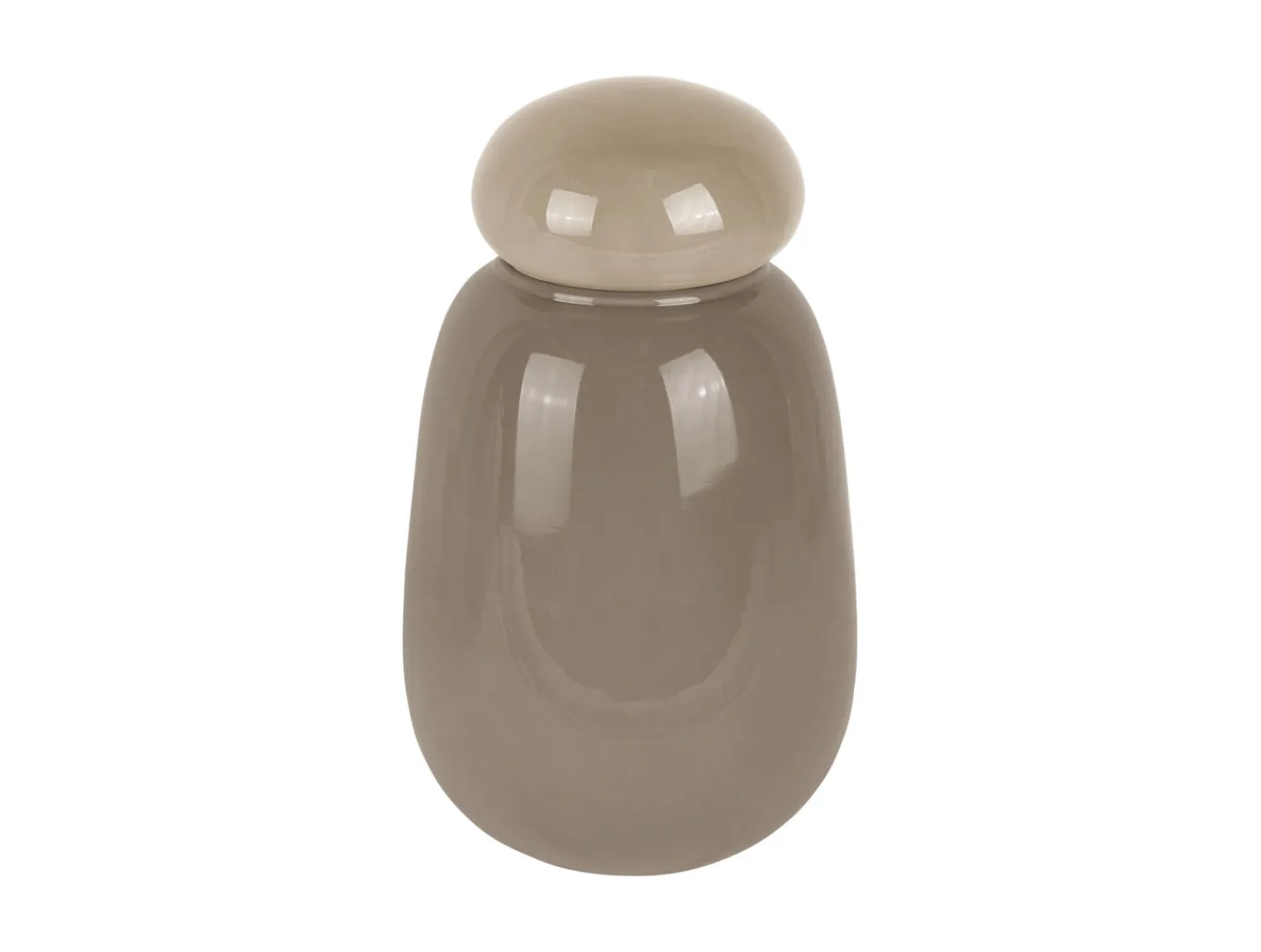 - Vase Nuevo Dulce dark grey w. warm grey lid^Present time Hot