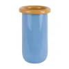 - Vase Plegado M soft blue w. mango yellow*Present time Outlet