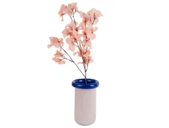 - Vase Plegado XS soft pink w. cobalt blue*Present time