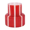 - Vase Rayado Retro wide bright scarlet red^Present time Clearance