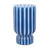 - Vase Rayado Retro large cobalt blue^Present time
