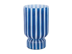 - Vase Rayado Retro large cobalt blue^Present time
