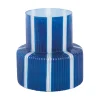 - Vase Rayado Retro wide cobalt blue^Present time Clearance