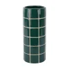 - Vase Retro Tiles round medium retro green^Present time Outlet