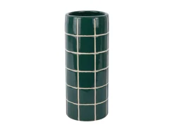 - Vase Retro Tiles round medium retro green^Present time Outlet
