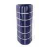 - Vase Retro Tiles triangular large cobalt blue*Present time New
