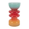 - Vase Summer Vibes glass large multi colour^Present time Sale
