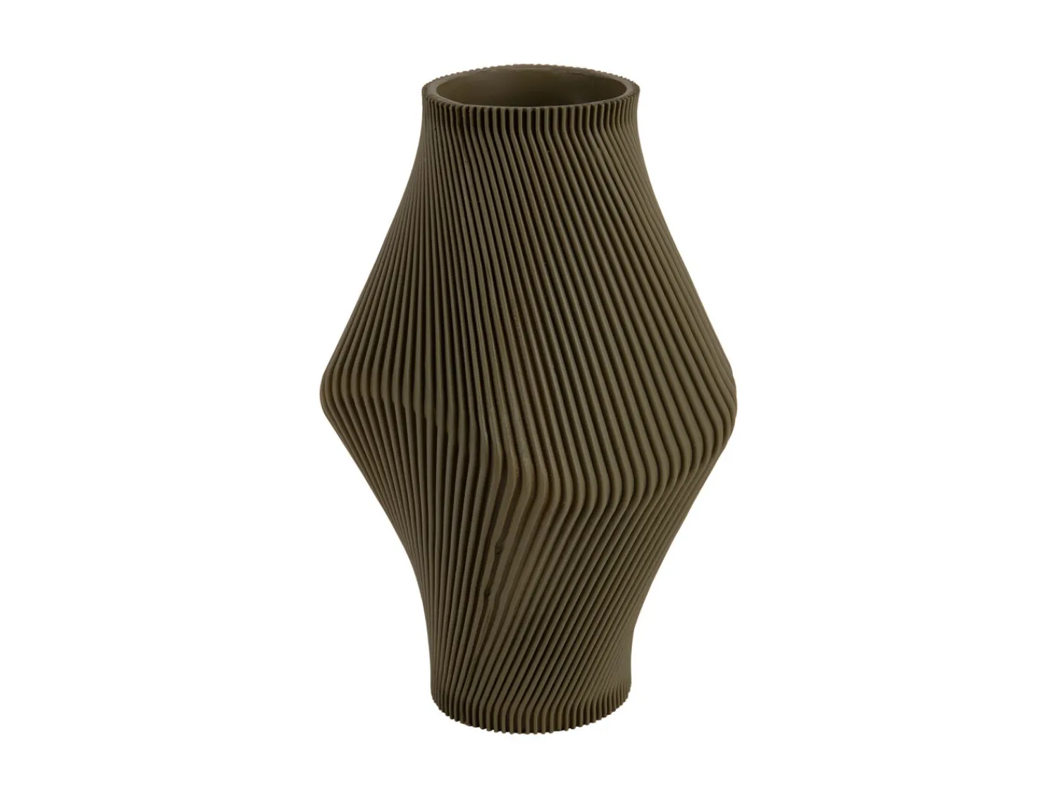 - Vase Twisted Rib large army green^Present time Clearance