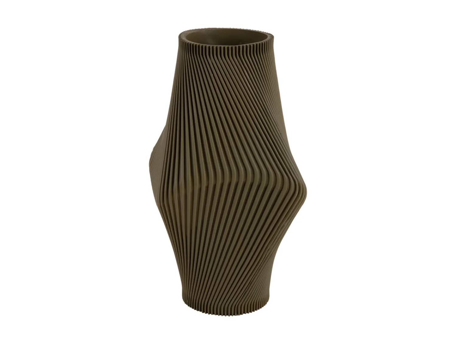 - Vase Twisted Rib large army green^Present time Clearance