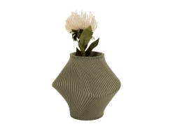 - Vase Twisted Rib tea green*Present time Discount