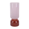 - Vase Variado Colores large soft pink w. red ochre*Present time Sale