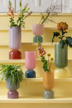- Vase Variado Colores small soft pink w. misty blue^Present time New