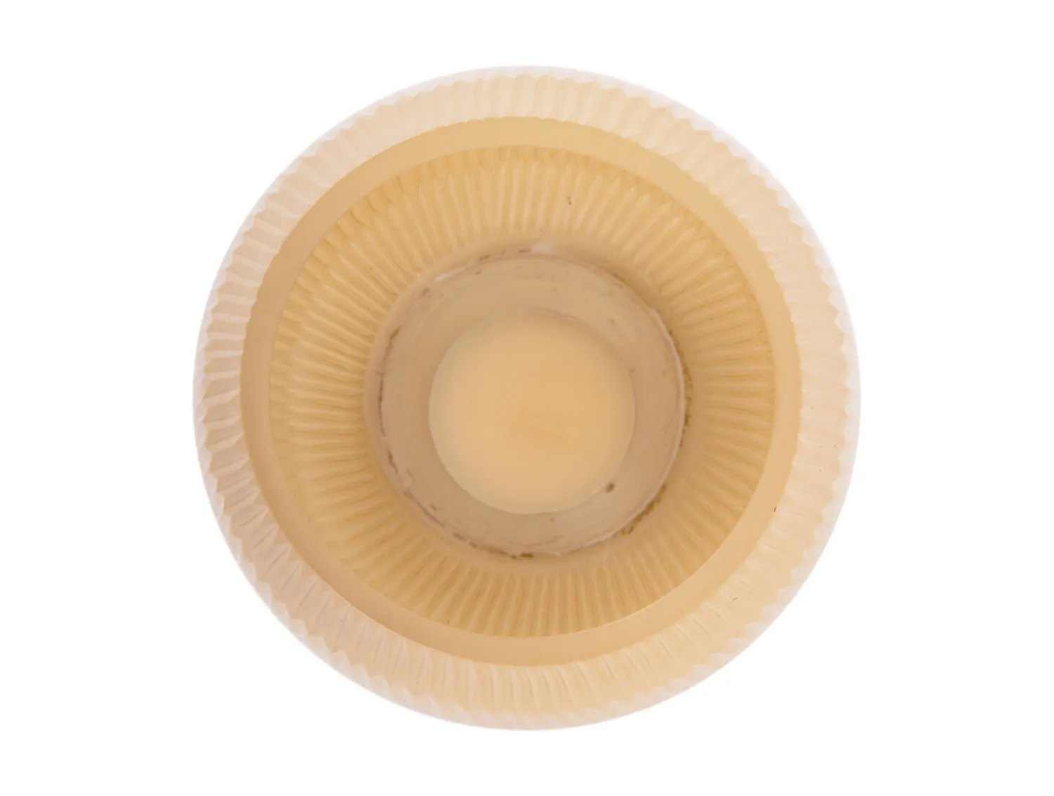 - Votive Chique Ribbed large glass latte brown^Present time Hot