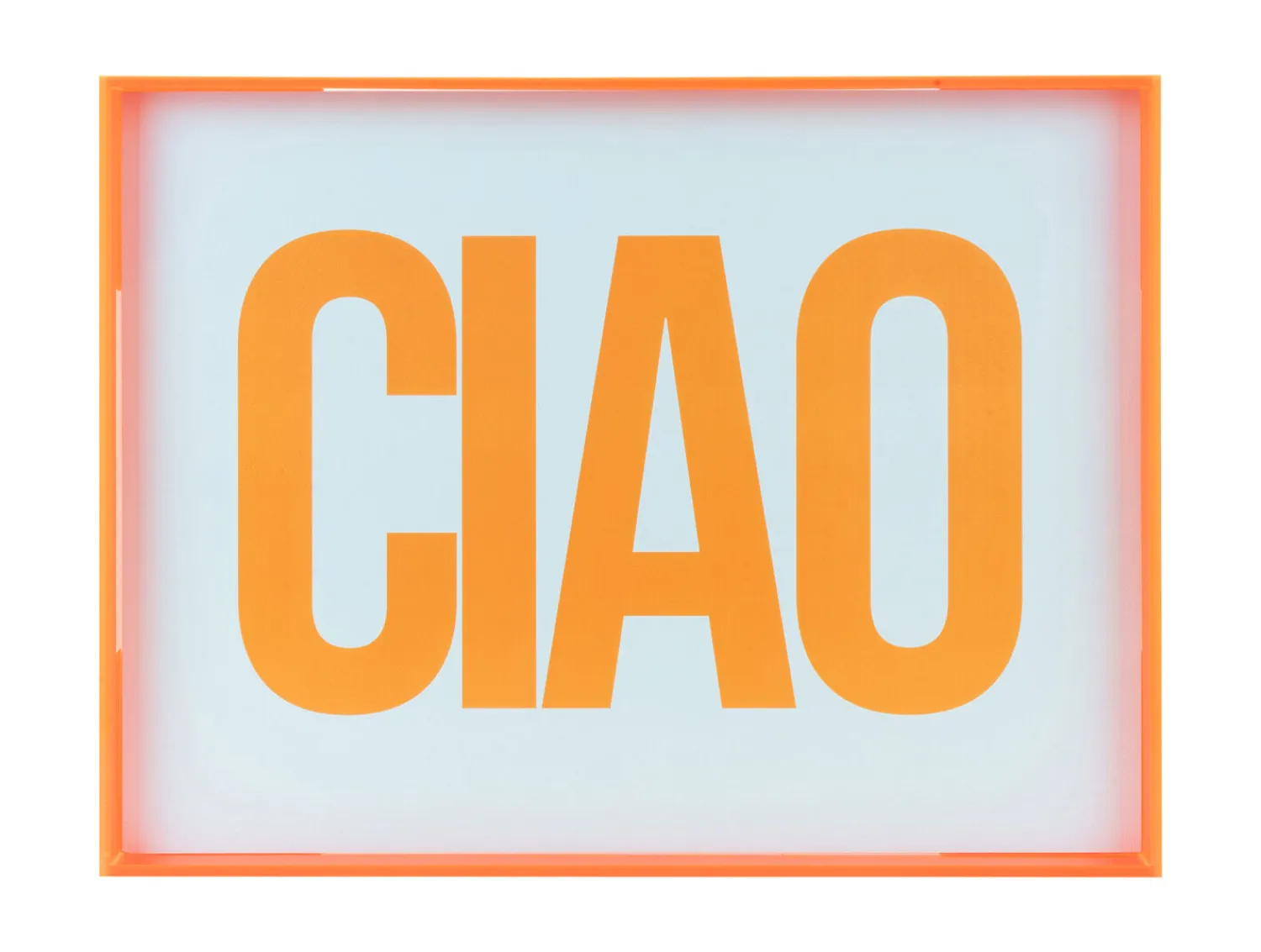 - Wall art Ciao large bright orange^Present time Sale