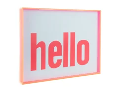 - Wall art Hello large bright pink*Present time Sale