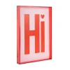 - Wall art Hi medium bright red^Present time New