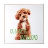 - Wall art puppy Cuteness Overload green*Present time