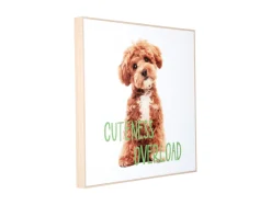 - Wall art puppy Cuteness Overload green*Present time