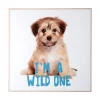 - Wall art puppy I'm A Wild One blue^Present time Discount