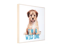 - Wall art puppy I'm A Wild One blue^Present time Discount