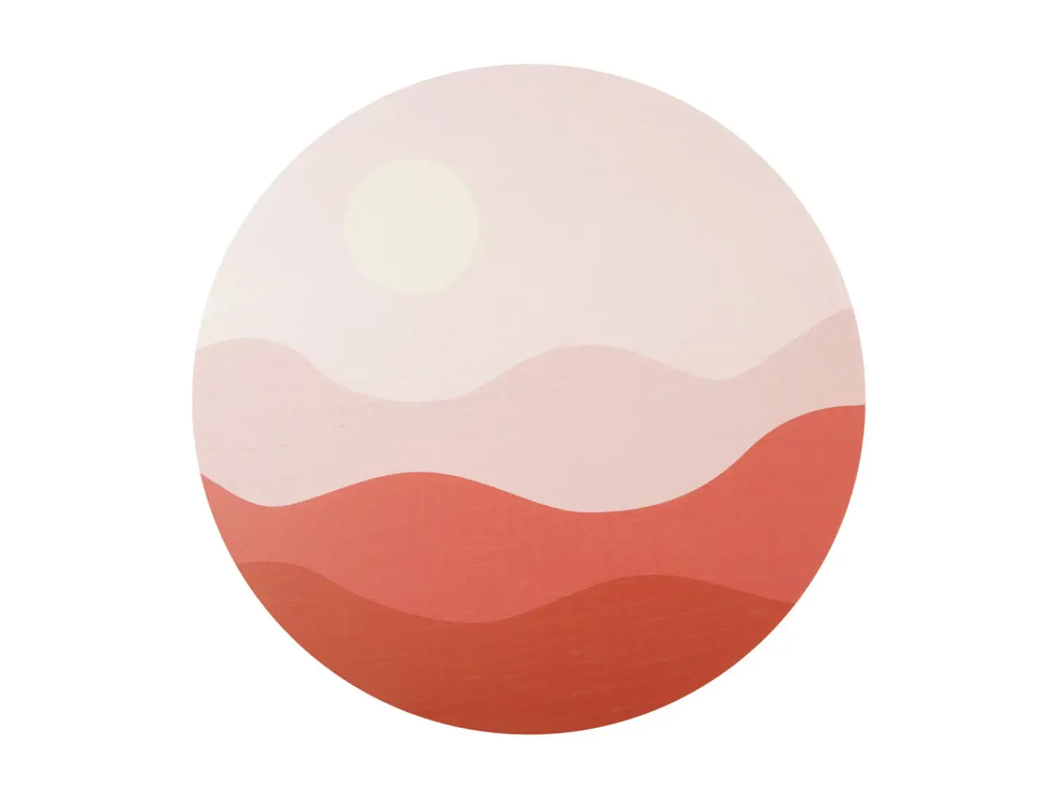 - Wall art Sunset MDF soft pink^Present time Discount