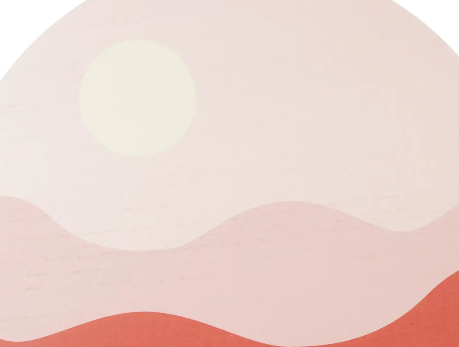 - Wall art Sunset MDF soft pink^Present time Discount