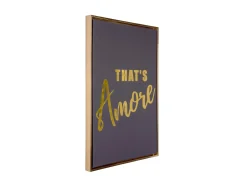 - Wall art That's Amore canvas medium black, gold foil*Present time Best
