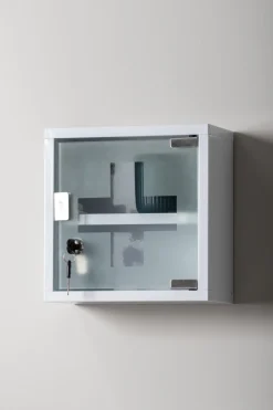 - Wall cabinet Medicine small metal white*Present time Discount