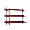 - Wall rack Riqueza Tres burgundy red^Present time Clearance
