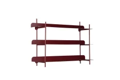 - Wall rack Riqueza Tres burgundy red^Present time Clearance