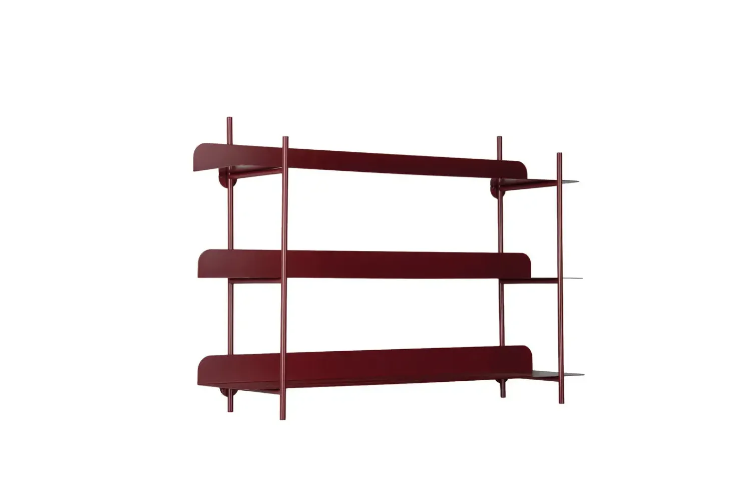 - Wall rack Riqueza Tres burgundy red^Present time Clearance
