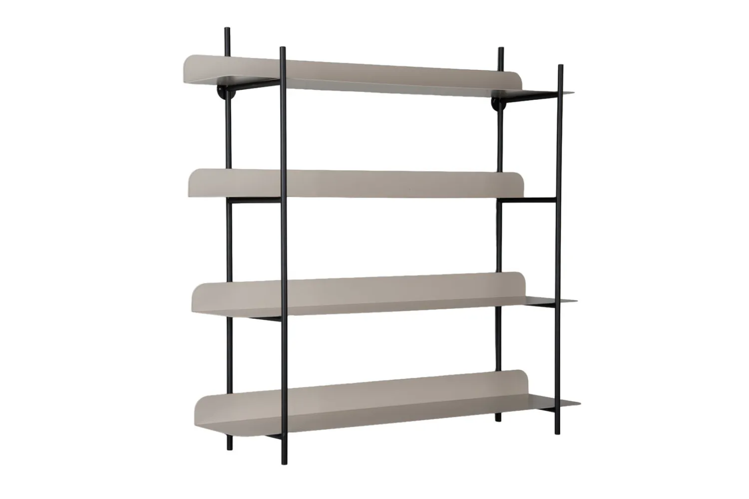 - Wall rack Reina Cuatro black w. warm grey^Present time Best
