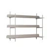 - Wall rack Riqueza Tres warm grey*Present time Hot
