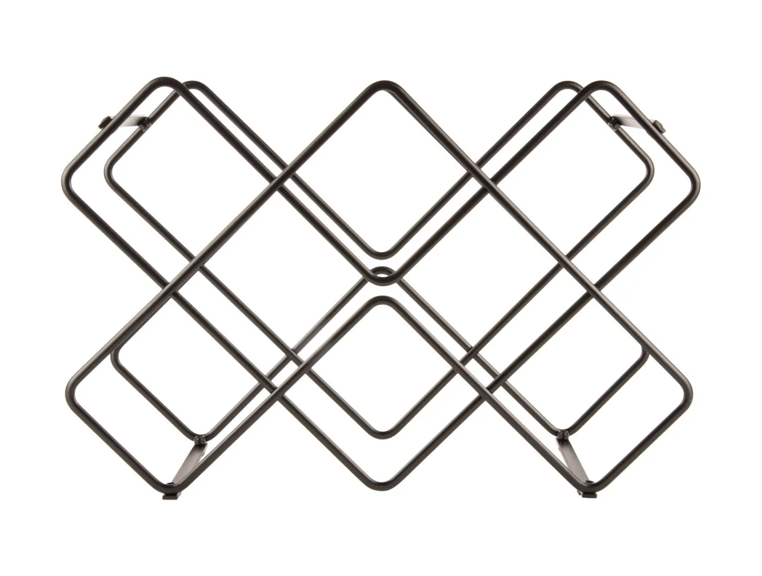 - Wine rack Diamonds iron black*Present time New