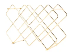 - Wine rack Diamonds iron gold plated^Present time New