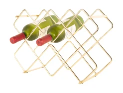 - Wine rack Diamonds iron gold plated^Present time New