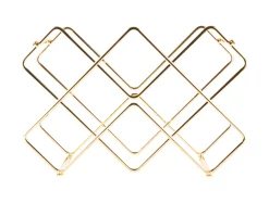 - Wine rack Diamonds iron gold plated^Present time New