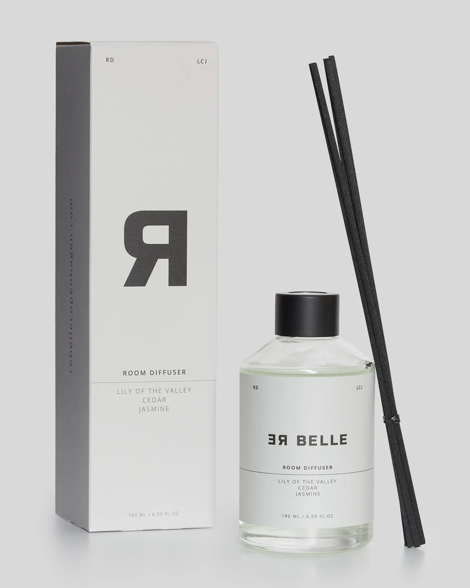- Room Diffuser Lily of the Valley Cedar Jasmine 180 ml - Glas^Rebelle Copenhagen Clearance