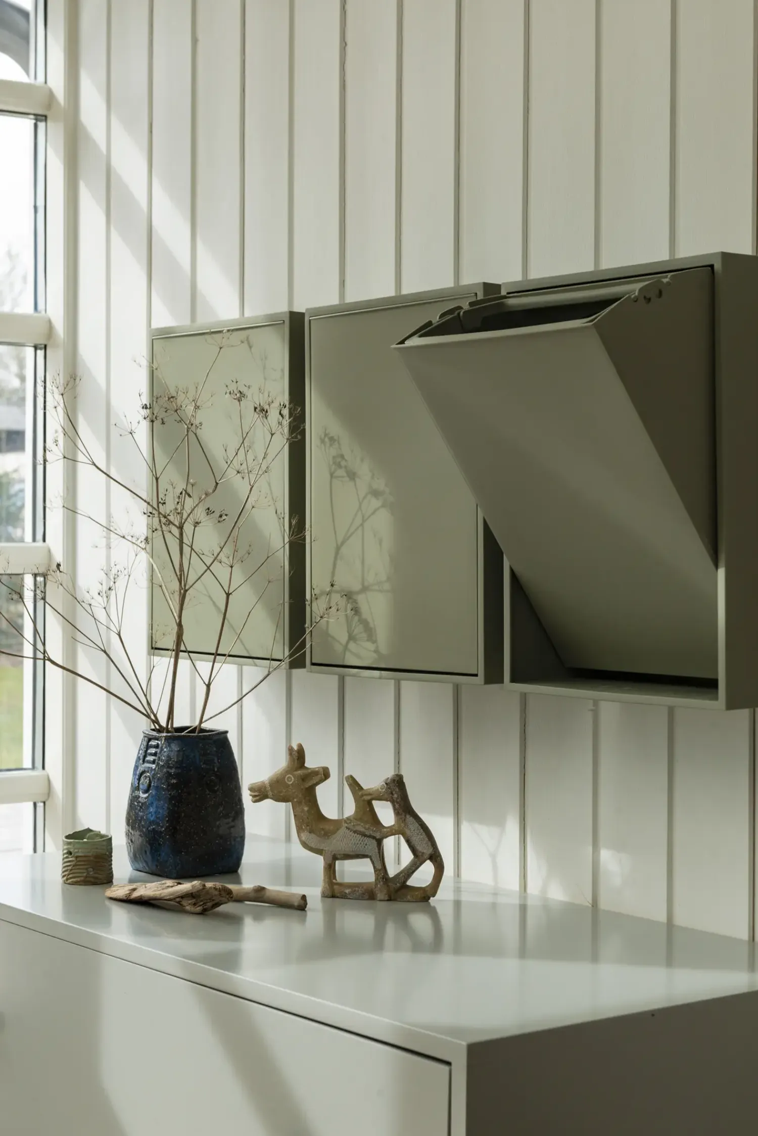 - Affaldssortering, affaldsbeholder, duset grøn, Oak Green*ReCollector