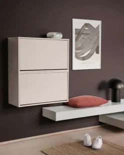 - Skobox - Væghængt - Silver Cloud Grey^ReCollector New